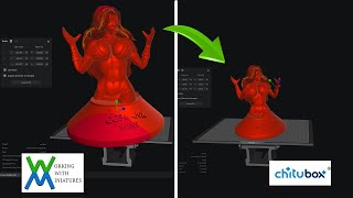 Chitubox Basics  Changing the scale of a model in multiple pieces chitubox 3dprinting [upl. by Cutler]