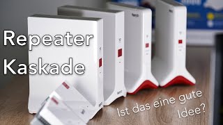 WiFi 6 FRITZRepeater kaskadieren Test mit 1200 AX 3000 AX und 6000 [upl. by Yentruoc]