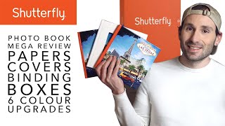 Shutterfly Mega Review  Photo Book Papers Covers Upgrades Quality [upl. by Paucker83]