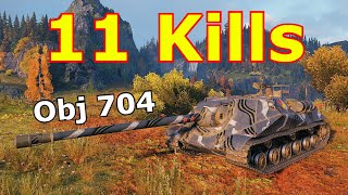 World of Tanks Object 704  11 Kills 69K Damage [upl. by Miriam]