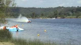 Australian Power Boat Racing  Dargle 2009  6ltr Unlimited with Hydro [upl. by Llenrahc]