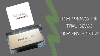 Tobii Dynavox I110 Trial Device Unboxing amp Setup [upl. by Ferris407]