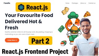 Food website in reactjs  Tailwind css setup in reactjs  Part 2  Reactjs Project [upl. by Inirt]