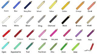 Color Names  List of ColorsColours in English [upl. by Thayne]