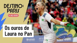 DOIS OUROS NO TÊNIS LAURA PIGOSSI AO VIVO NO DESTINO PARIS E A CAMPANHA DO JUDÔ BRASILEIRO NO PAN [upl. by Akirahs22]