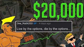 600 to 20000  WallStreetBets Biggest Trades [upl. by Onimod]