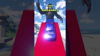 Cars VS King Kong 2 🚗  BeamNGdrive shorts [upl. by Eanahs]