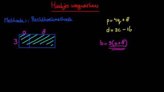 Haakjes wegwerken  Rechthoekmethode [upl. by Lammaj]