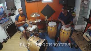 TutoZouk  Les percussions Cloche  Tom basse aux pieds [upl. by Sellig]