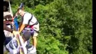 Guys Pull Hilarious Bungee Jump Prank On Friend [upl. by Auginahs664]