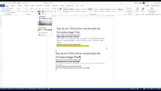 Zeichenformatierungen in Word  IKA  Word [upl. by Eoin278]