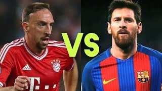 MESSI VS RIBERY  CRAZY DRIBBLING SKILLS [upl. by Glori]