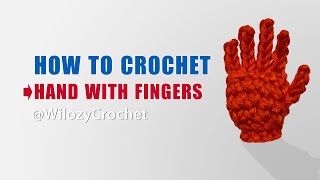 How To Crochet Hand With Fingers Tutorial Amigurumi Free Pattern [upl. by Pall]