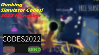 NEW Dunking Simulator Codes 2022 ROBLOX  November 2022 [upl. by Sass]