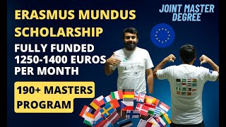 Erasmus Mundus Fully Funded Scholarship in Europe l 12501400 Euro Per Month l Unique Master Program [upl. by Doria]