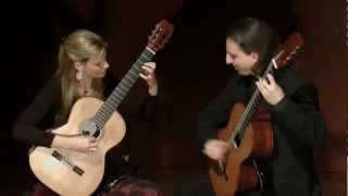 Guitar Duo KM  Concerto BWV 972 I Allegro JS Bach [upl. by Crellen]