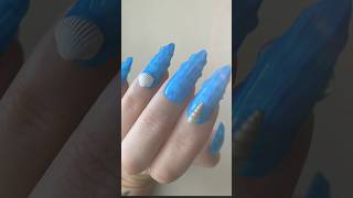 SEASHELL NAIL ART with BUILDER GEL nails nailinspo seashell gelnails [upl. by Adamo]