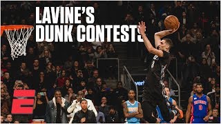 Zach LaVine wins 2015 amp 2016 NBA Slam Dunk Contests  NBA AllStar Highlights [upl. by Damiano496]