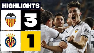 Resumen de Valencia CF vs Villarreal CF 31 [upl. by Aicenaj]