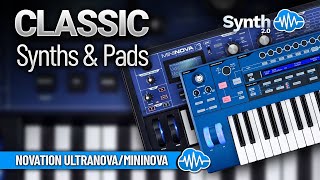 CLASSIC SYNTHS AND PADS 41 new sounds  NOVATION MININOVA  ULTRANOVA  SOUND LIBRARY [upl. by Artenal131]