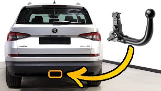 DETACHABLE TOWBAR Fitted To This Skoda Kodiaq [upl. by Cohlette653]