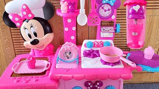 22 Minutes Satisfying with Unboxing Cute Pink Disney Minnie Mouse Kitchen 2 set  ASMR [upl. by Follmer597]