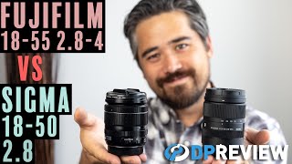 Sigma 1850mm F28 vs Fujifilm 1855mm F284 Whats the best compact XMount standard zoom [upl. by Alliscirp]