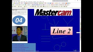 How to create line in mastercam part 2 Bangla tutorial [upl. by Darum]