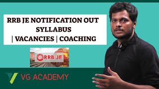 RRB JE NOTIFICATION OUT SYLLABUS CIVIL ENGINEERING VACANCIES COACHING [upl. by Eigna]