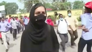 Jamiat Announces Rs 5 Lakh Reward For HijabClad Muskan Heckled By Students  Karnataka Hijab Row [upl. by Mayman]