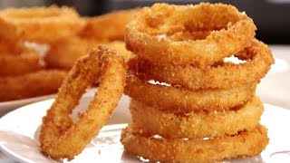 Homemade Onion Rings  Super Crispy Easy and Delicious [upl. by Melita]