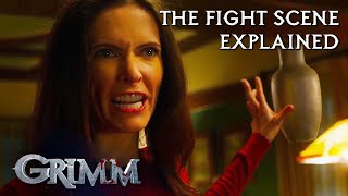 Bitsie Tulloch Explains The Iconic Juliette VS Adalind Fight  Grimm [upl. by Ennayrb]