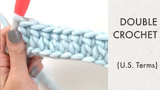 Double Crochet Tutorial for Beginners [upl. by Pasco940]