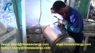 Water heater tank welding line and leakagetesting for Egypt UAE and Turkey [upl. by Zielsdorf]