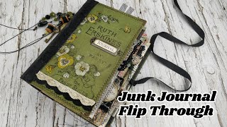 Ruth Erskines Crosses Junk Journal Flip Through  Three Birds Lane [upl. by Boice]