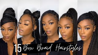 How To 15 Knotless Box Braids Hairstyles  Quick and Easy  Beginner Friendly [upl. by Alithea474]