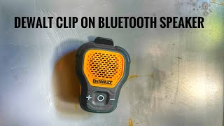 DEWALT Clip On Bluetooth Speaker [upl. by Dimphia]