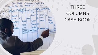 THREE COLUMN CASH BOOK WITH DETAILS EXPLANATION TO DISCOUNT ALLOWED AND RECEIVEDeducation icaew [upl. by Siulesoj]