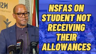 NSFAS Addressing On Students Not Getting Their ALLOWANCES NSFAS universitiestvertcolleges [upl. by Aidile]