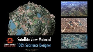 Satellite View Material  100 Substance Designer [upl. by Prisilla501]