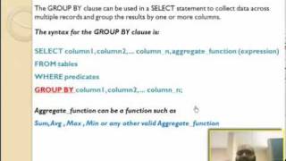 Oracle Group by clause تعليم أوراكل [upl. by Stoffel]