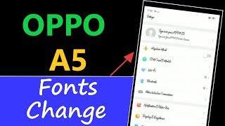 Oppo A5 Fonts Changer  How to Change Fonts in oppo A5 [upl. by Romney]