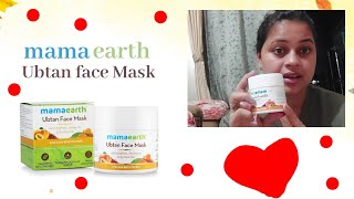 Mamaearth Ubtan Face Mask🤗 review😍 demo🔥 SapnaKiDuniya 🥰 [upl. by Asimaj667]