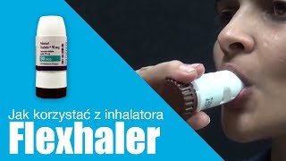 Jak korzystać z inhalatora Flexhaler in Polish [upl. by Faubion]