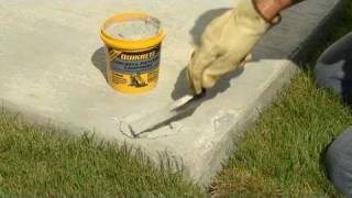 How to Make Thin Repairs to Damaged Concrete with QUIKRETE® [upl. by Diao40]