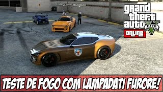 GTA V  Online  Teste de Fogo com Lampadati Furore GT Novos Trajes e Máscaras [upl. by Arikal]