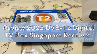 Review 2023 DVBT2 Digital TV Box Singapore Receiver [upl. by Lynn]