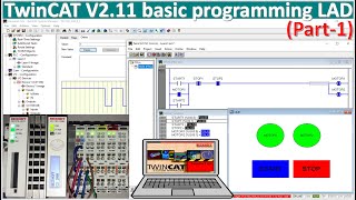 TwinCAT V211 connect with PLC Beckhoff basic programming and visualizations control tutorial Part1 [upl. by Guthrey]