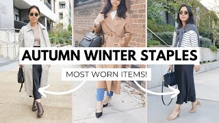 AUTUMN WINTER STAPLES  Most Worn Wardrobe Items from the Cold Season  Minimal amp Classic Outfits [upl. by Earased362]