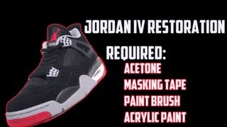 How To Repaint and Restore Jordan 4s With Paint Chipping [upl. by Kathe483]